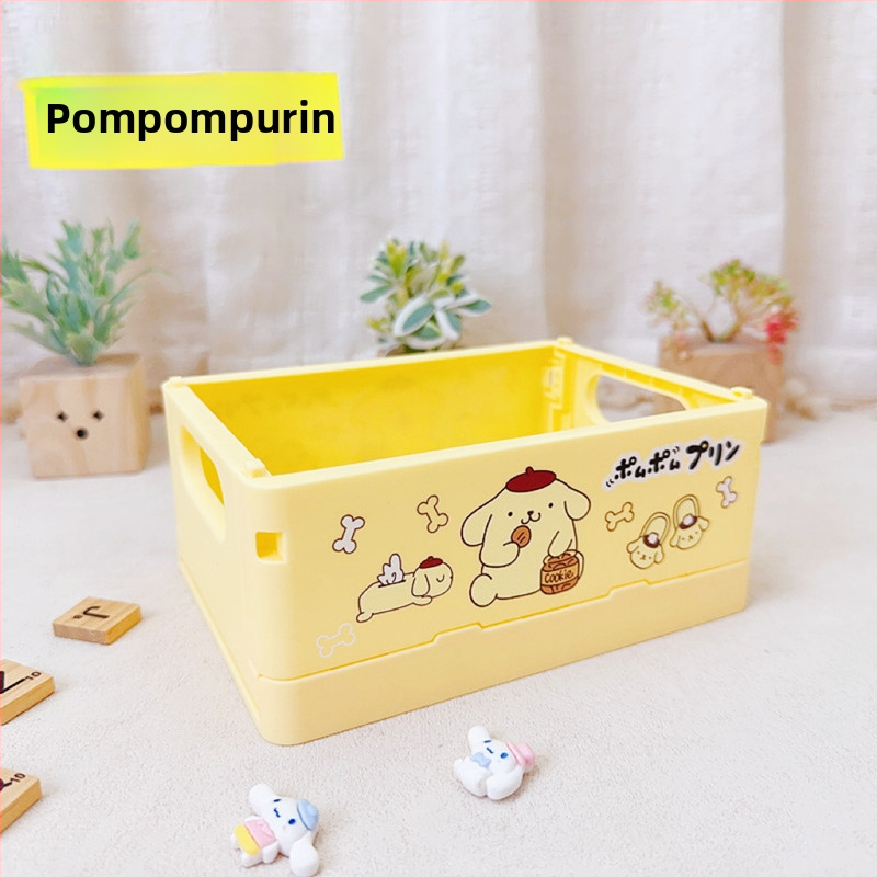 Sulankstomas plastikinis stalo kosmetikos laikymo dėklas, kvadratinės formos, su Can logotipu, pritaikomas