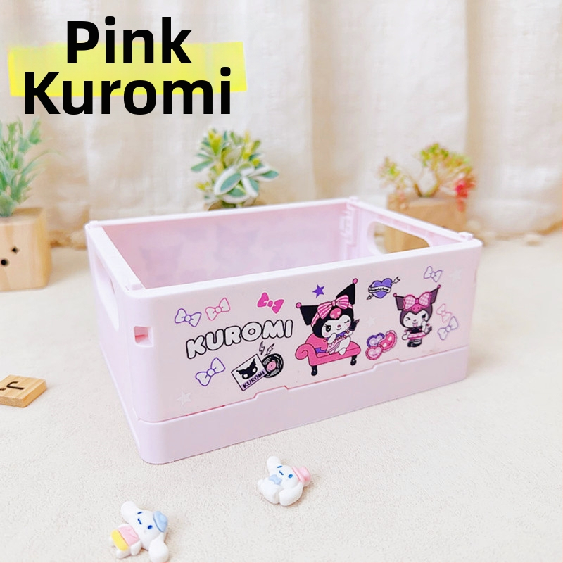 Sulankstomas plastikinis stalo kosmetikos laikymo dėklas, kvadratinės formos, su Can logotipu, pritaikomas