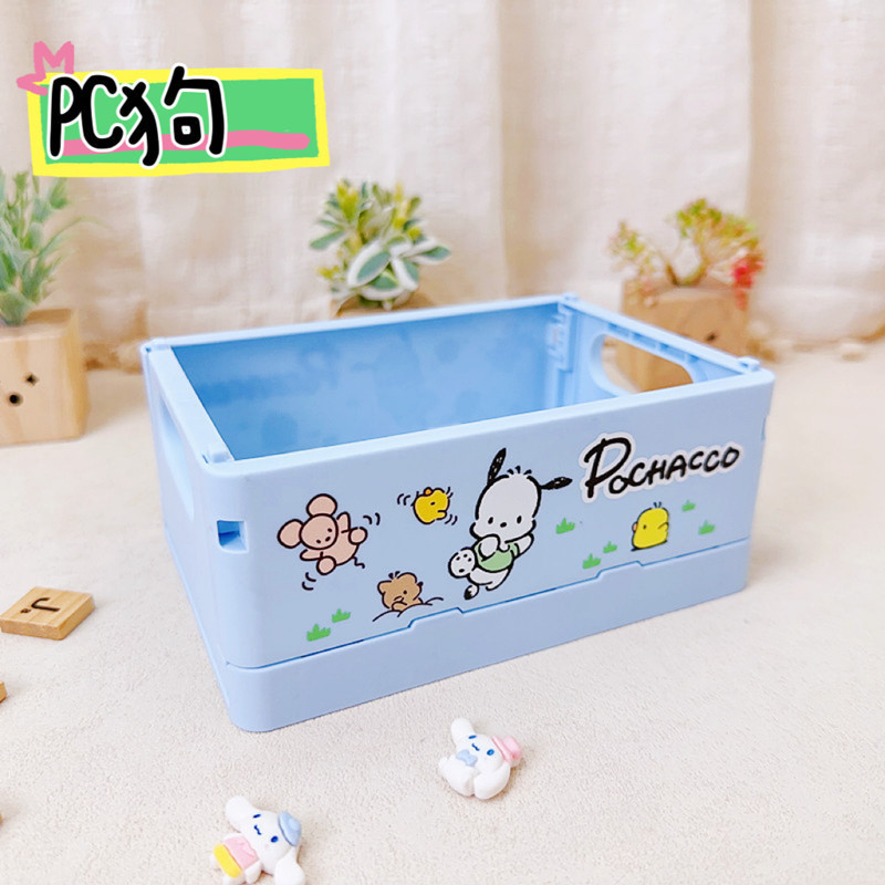 Sulankstomas plastikinis stalo kosmetikos laikymo dėklas, kvadratinės formos, su Can logotipu, pritaikomas