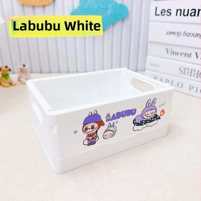 Sulankstomas plastikinis stalo kosmetikos laikymo dėklas, kvadratinės formos, su Can logotipu, pritaikomas