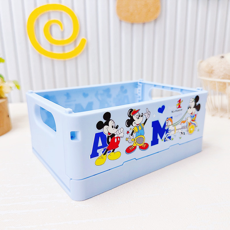 Sulankstomas plastikinis stalo kosmetikos laikymo dėklas, kvadratinės formos, su Can logotipu, pritaikomas