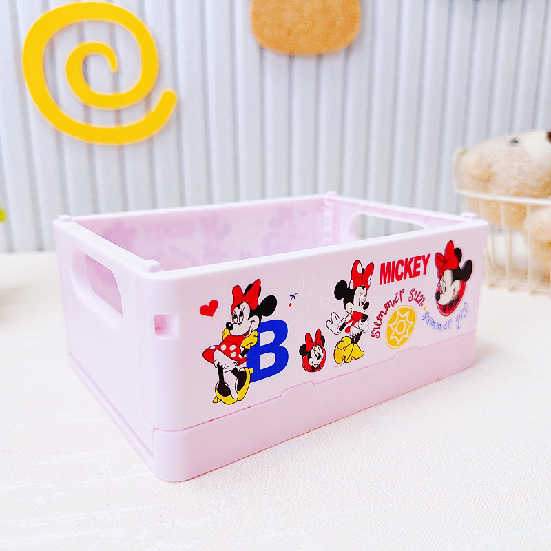 Sulankstomas plastikinis stalo kosmetikos laikymo dėklas, kvadratinės formos, su Can logotipu, pritaikomas