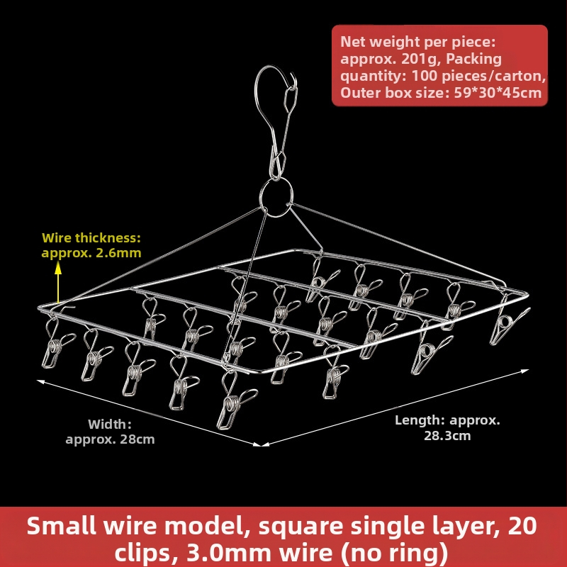 Nerūdijanio plieno džiovyklė skalbiniams su 48 klipais, sulankstomas apvalus dizainas kojinėms ir apatiniams drabužiams, balkono naudojimui, daugiafunkcinė džiovyklė.