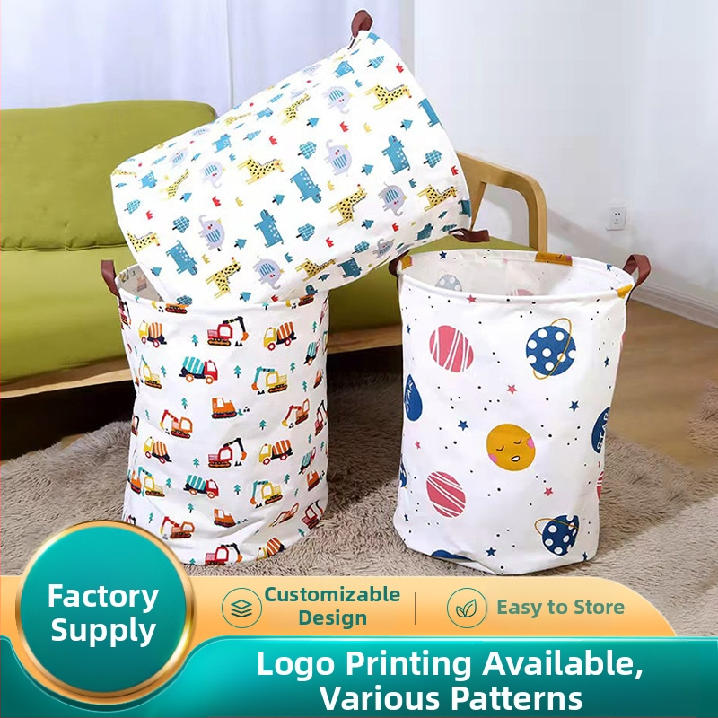 Šiaurietiško stiliaus sulankstomas skalbinių krepšys - vandeniui atsparus audinys, modelis 001, medžiaga 20213, tinkamas apatiniams drabužiams ir rūbams