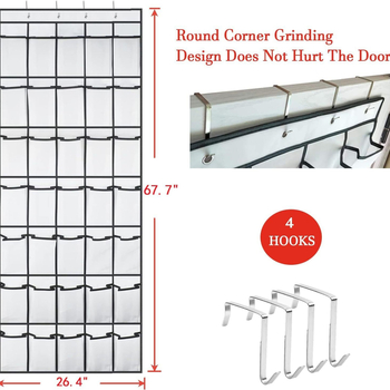 Κρεμαστή τσάντα αποθήκευσης με 35 διαμερίσματα — μη υφαντό ύφασμα; Μοντέλο 066; για αποθήκευση υπνοδωματίου; κατάλληλη για τοίχο ή πόρτα.