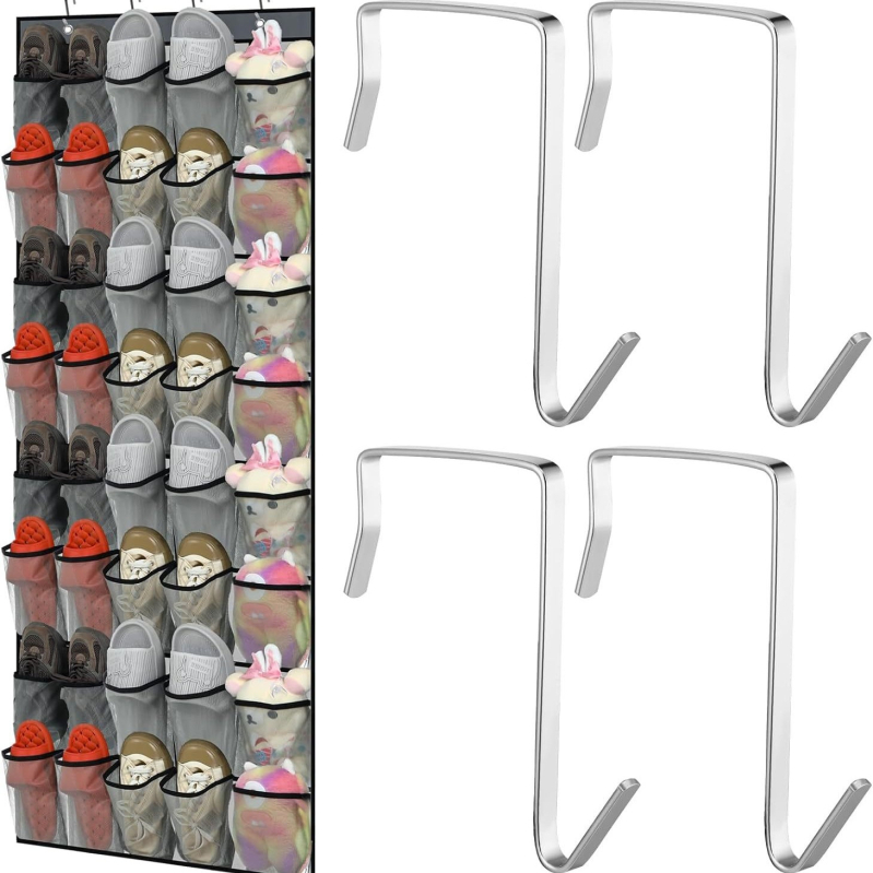 35 rekeszes függő tárolótáska — nemszőtt anyag; modell 066; hálószobai tároláshoz; falra vagy ajtóra szerelhető.