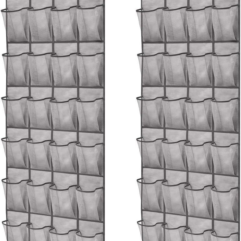 35 rekeszes függő tárolótáska — nemszőtt anyag; modell 066; hálószobai tároláshoz; falra vagy ajtóra szerelhető.