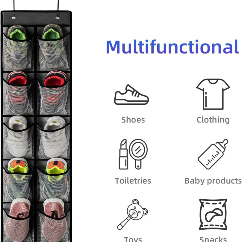 35 rekeszes függő tárolótáska — nemszőtt anyag; modell 066; hálószobai tároláshoz; falra vagy ajtóra szerelhető.