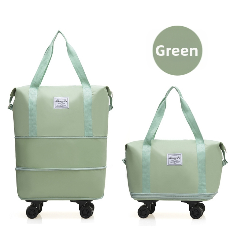 Пътуваща чанта с капацитет 36-55 л, Oxford плат, водоустойчива с разделение на сухи и мокри вещи, разширяема и на колела