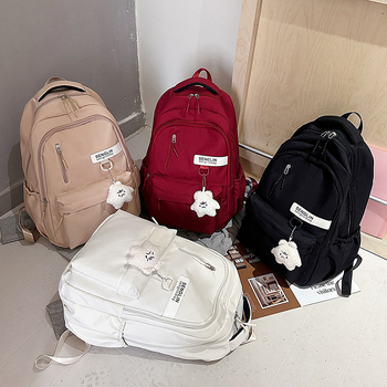 Νάιλον σχολικό σακίδιο, χωρητικότητα 20–35 L, διαπνέοντες ιμάντες με μαξιλαράκι αέρα για καθημερινή χρήση