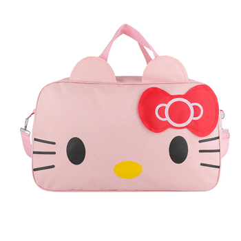 Ταξιδιωτική τσάντα Kitty Cat με ανιμέ εκτύπωση, αδιάβροχη και εξαιρετικά ελαφριά, χωρητικότητα 20–35L, ύφασμα Oxford, street style