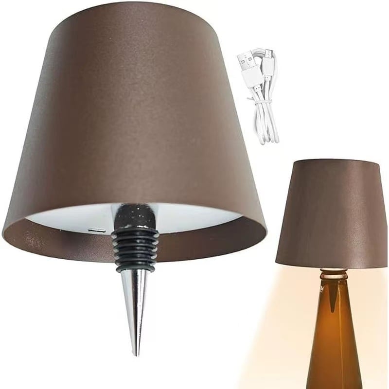 Plug-In svjetiljka za vino u bocu, modernan minimalistički dizajn za bar ili stol, plastični držač, do 36V, ukrasi i noćno svjetlo