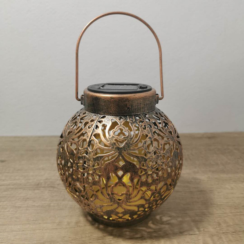 Ketaus sodo žibintas su saulės energija, žiedų projekcija, LED, IP55, 0.06W, 6–12 val., modelis GZ-0032