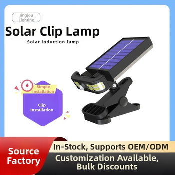 Lauko LED apšvietimas su klipu, saulės energija, modelis TJ85GY01, LED šviesos šaltinis, indukcinis jungiklis, veikimo laikas 6–12 val., šiuolaikiškas dizainas