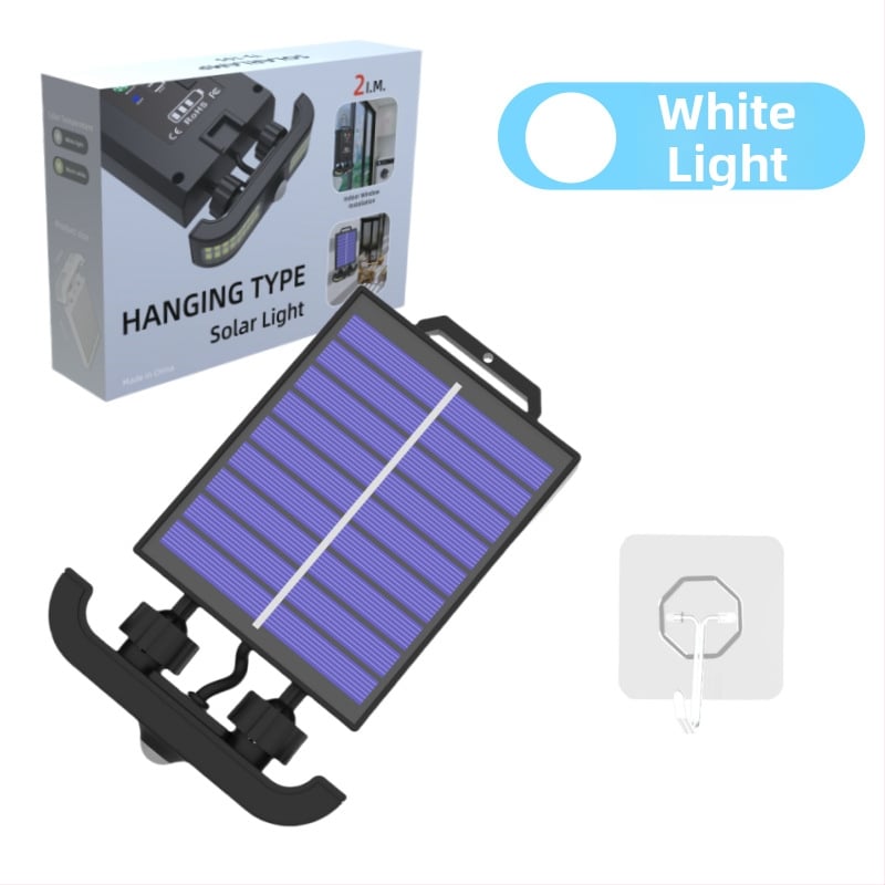 Lauko LED apšvietimas su klipu, saulės energija, modelis TJ85GY01, LED šviesos šaltinis, indukcinis jungiklis, veikimo laikas 6–12 val., šiuolaikiškas dizainas