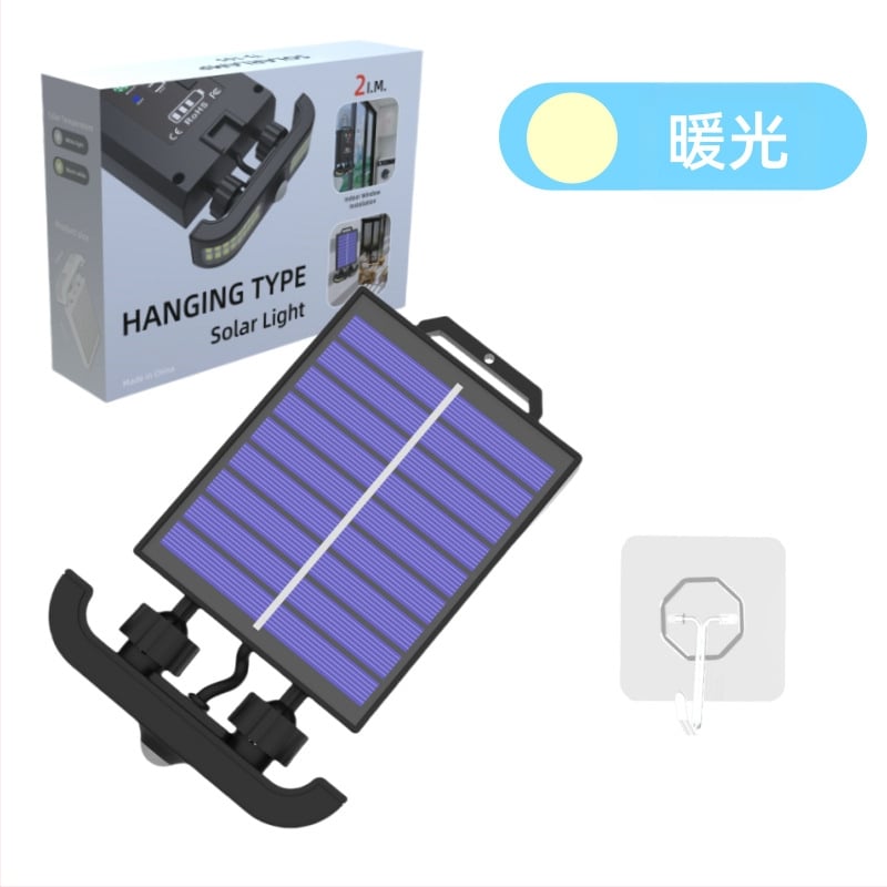 Lauko LED apšvietimas su klipu, saulės energija, modelis TJ85GY01, LED šviesos šaltinis, indukcinis jungiklis, veikimo laikas 6–12 val., šiuolaikiškas dizainas