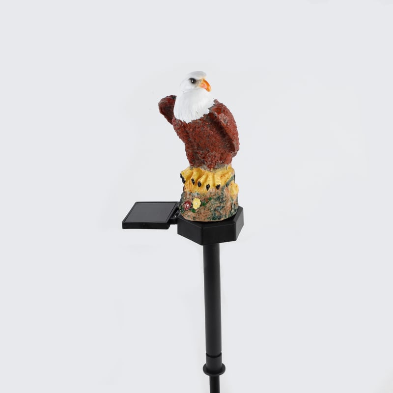 Lauko saulės energijos resinė pelėdos grindų lemputė – kiemo dekoratyvinė lemputė, saulės energija, 16–24 valandos veikimas, 1.2V, CE