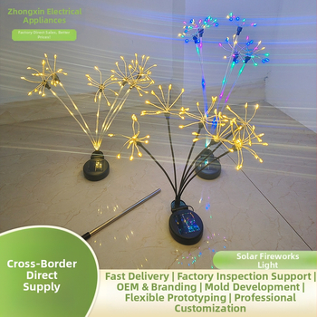 Saulės energijos kraštovaizdžio apšvietimas - Lauko atsparus vandeniui LED, ABS plastikas ir nerūdijantis plienas, Modelis Solar Firefly Light, Pritaikomas