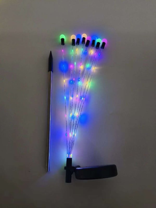 Saulės energijos kraštovaizdžio apšvietimas - Lauko atsparus vandeniui LED, ABS plastikas ir nerūdijantis plienas, Modelis Solar Firefly Light, Pritaikomas