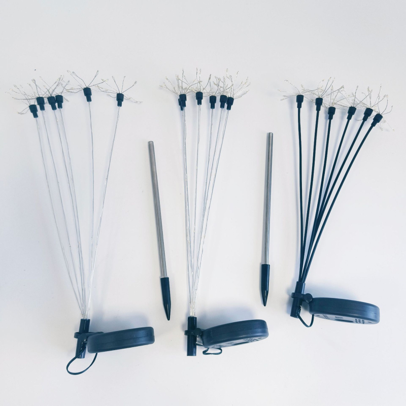 Saulės energijos kraštovaizdžio apšvietimas - Lauko atsparus vandeniui LED, ABS plastikas ir nerūdijantis plienas, Modelis Solar Firefly Light, Pritaikomas