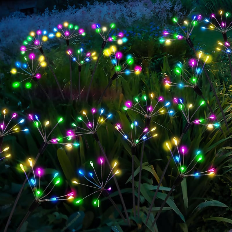 Saulės energijos kraštovaizdžio apšvietimas - Lauko atsparus vandeniui LED, ABS plastikas ir nerūdijantis plienas, Modelis Solar Firefly Light, Pritaikomas