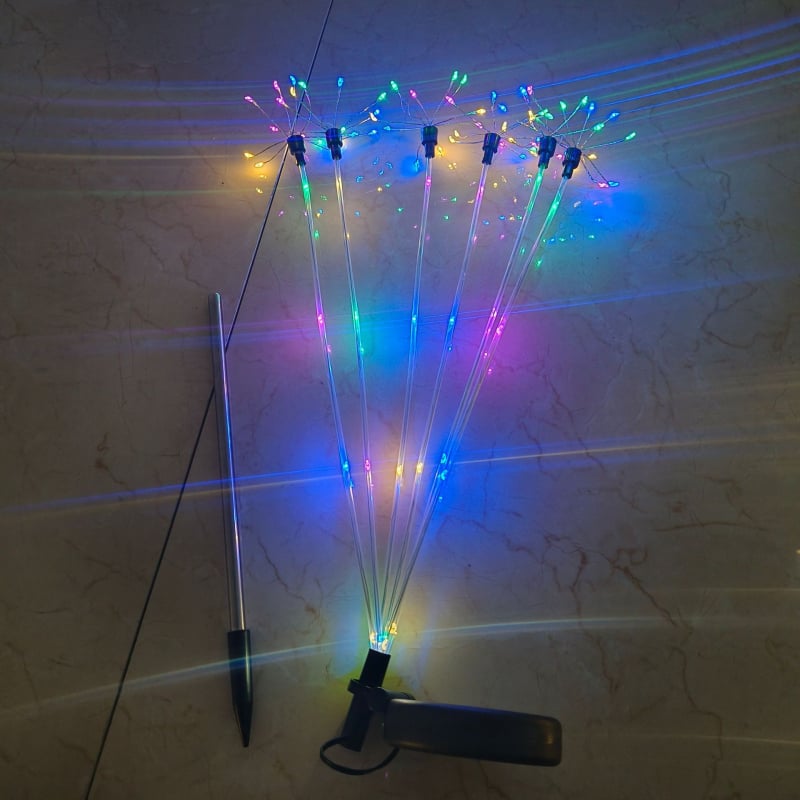 Saulės energijos kraštovaizdžio apšvietimas - Lauko atsparus vandeniui LED, ABS plastikas ir nerūdijantis plienas, Modelis Solar Firefly Light, Pritaikomas