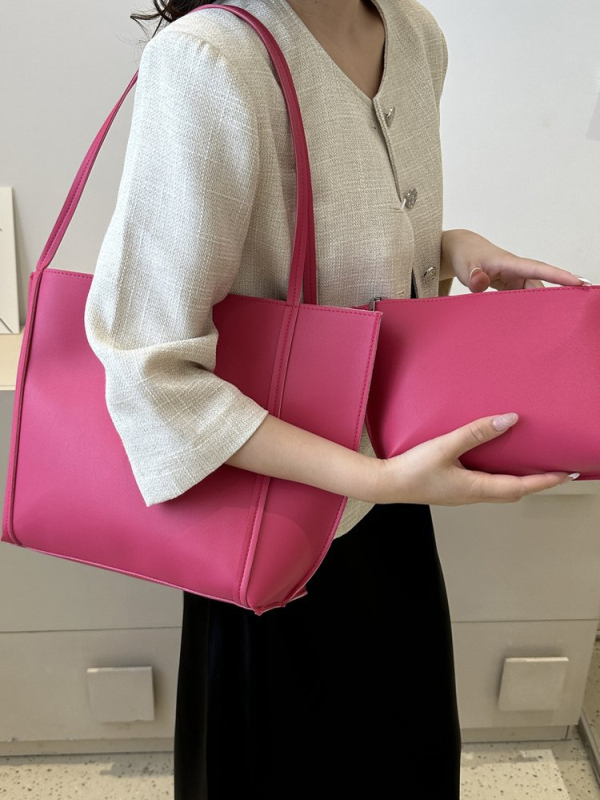 Retro ženska torba velike kapacitete, bucket stil romboidnog dizajna, poliester, PU podstava, unutarnja džep sa zipom, jedna naramenica, za svakodnevnu upotrebu