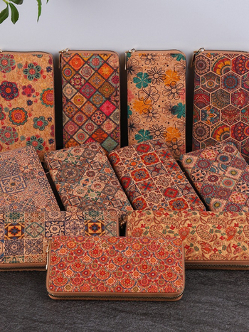 Πορτοφόλι PU με ριγέ μοτίβο και πολλαπλές θήκες καρτών — καθημερινή χρήση, αντί-κλοπή