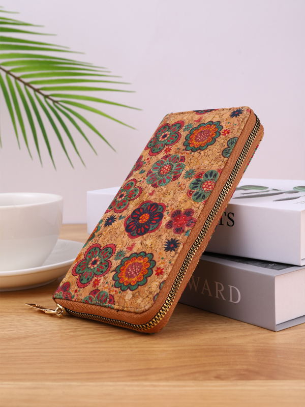 Πορτοφόλι PU με ριγέ μοτίβο και πολλαπλές θήκες καρτών — καθημερινή χρήση, αντί-κλοπή