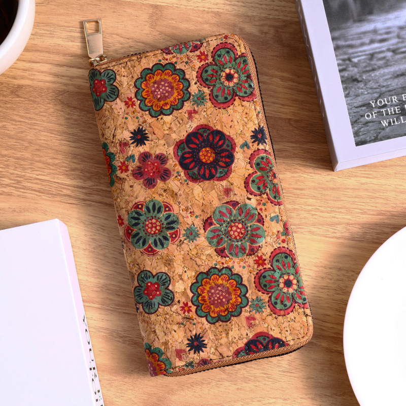 Πορτοφόλι PU με ριγέ μοτίβο και πολλαπλές θήκες καρτών — καθημερινή χρήση, αντί-κλοπή