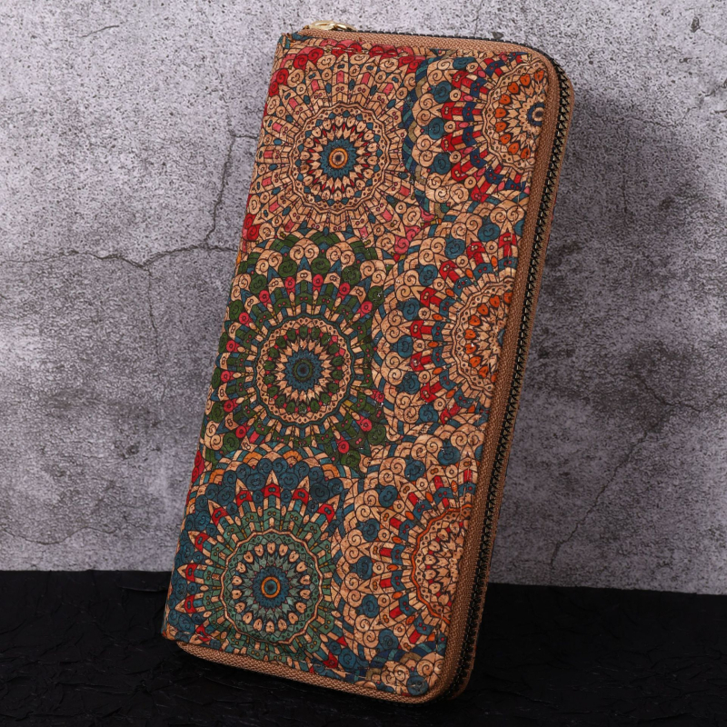 Πορτοφόλι PU με ριγέ μοτίβο και πολλαπλές θήκες καρτών — καθημερινή χρήση, αντί-κλοπή