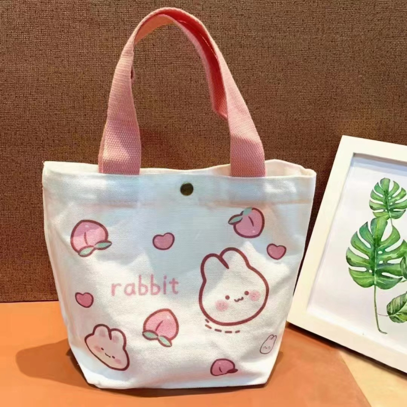 Torba od platna s motivom medvjeda, jednostavna ručna torba, s dnom i bez bočnih stranica, UV otisak logotipa, 65 g