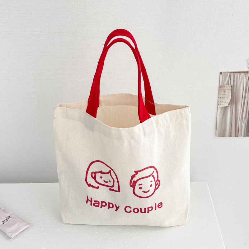 Torba od platna s motivom medvjeda, jednostavna ručna torba, s dnom i bez bočnih stranica, UV otisak logotipa, 65 g