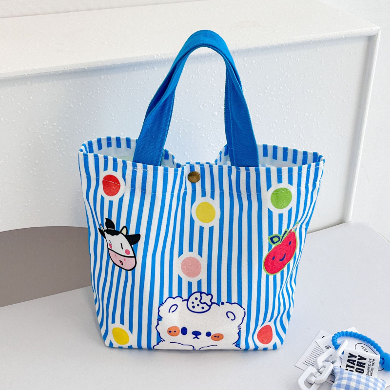 Torba od platna s motivom medvjeda, jednostavna ručna torba, s dnom i bez bočnih stranica, UV otisak logotipa, 65 g