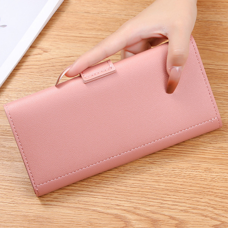 PU odinis moterų klutch su užraktu, kortelių kišenės ir vidinis ID langas, horizontalaus kvadrato formos dizainas