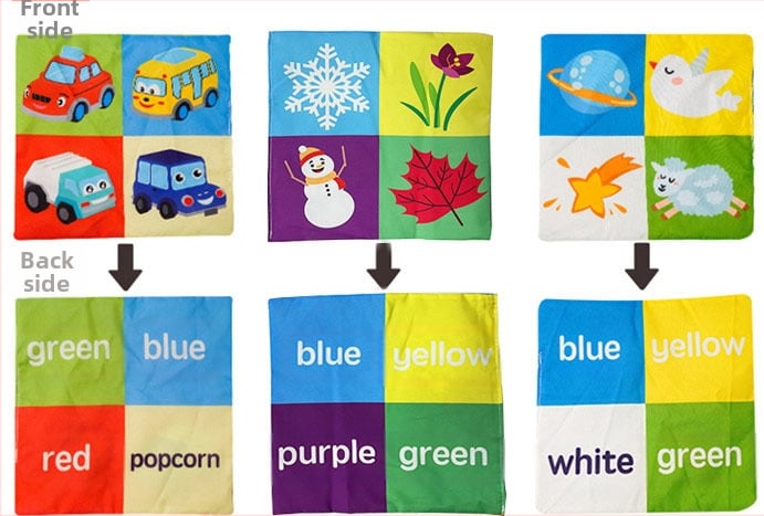 Montessori medžiaginė kūdikio žaislas pirštų treniravimui ir sensorinei plėtrai, 0–3 m.; Prekės ženklas Qing and; Pakuotė: maišelyje; Medžiaga: audinys; Įgūdžiai: rankų-akies koordinacija, sensoriniai pojūčiai, emocijos, tėvų ir vaiko bendravimas