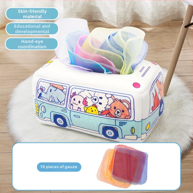 Montessori medžiaginė kūdikio žaislas pirštų treniravimui ir sensorinei plėtrai, 0–3 m.; Prekės ženklas Qing and; Pakuotė: maišelyje; Medžiaga: audinys; Įgūdžiai: rankų-akies koordinacija, sensoriniai pojūčiai, emocijos, tėvų ir vaiko bendravimas