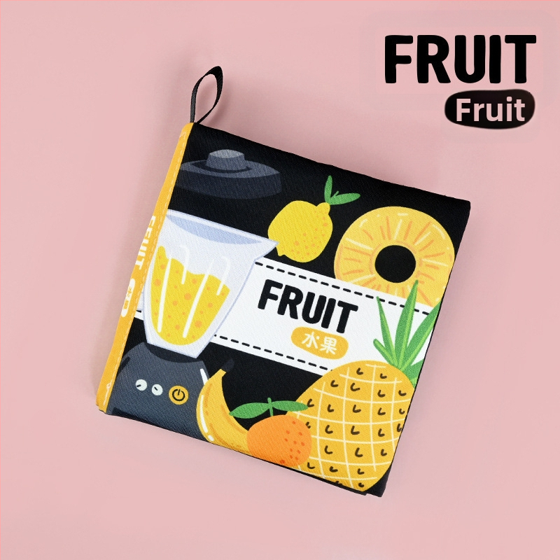 Книжка от плат за ранно образование за бебета (0–3 г.) — подпомага когнитивното и сетивното развитие, координацията ръка-око и сетивността, подходяща за дъвчене