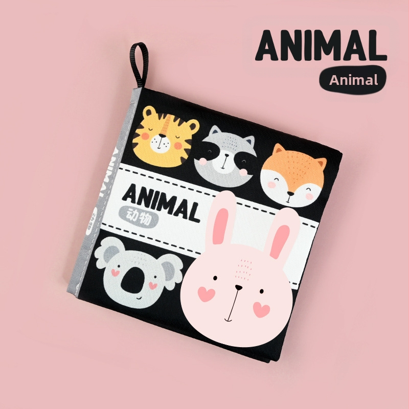 Книжка от плат за ранно образование за бебета (0–3 г.) — подпомага когнитивното и сетивното развитие, координацията ръка-око и сетивността, подходяща за дъвчене