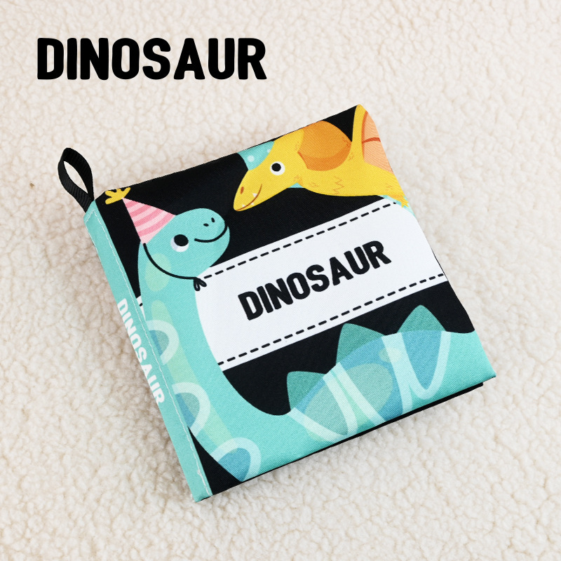 Книжка от плат за ранно образование за бебета (0–3 г.) — подпомага когнитивното и сетивното развитие, координацията ръка-око и сетивността, подходяща за дъвчене