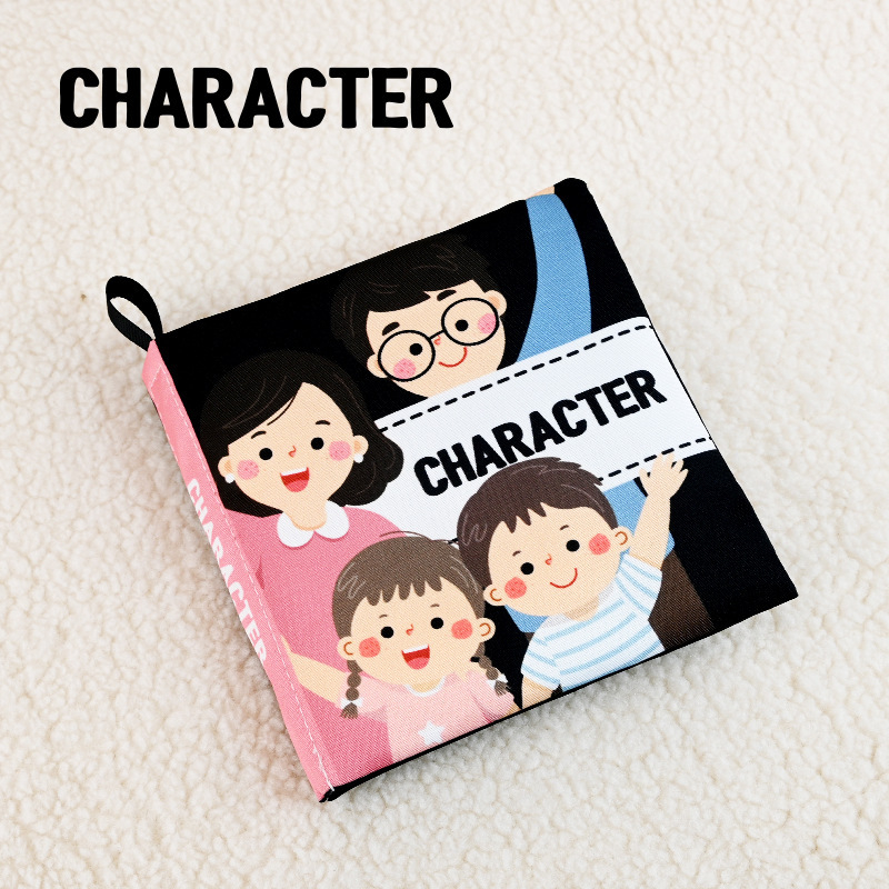 Книжка от плат за ранно образование за бебета (0–3 г.) — подпомага когнитивното и сетивното развитие, координацията ръка-око и сетивността, подходяща за дъвчене