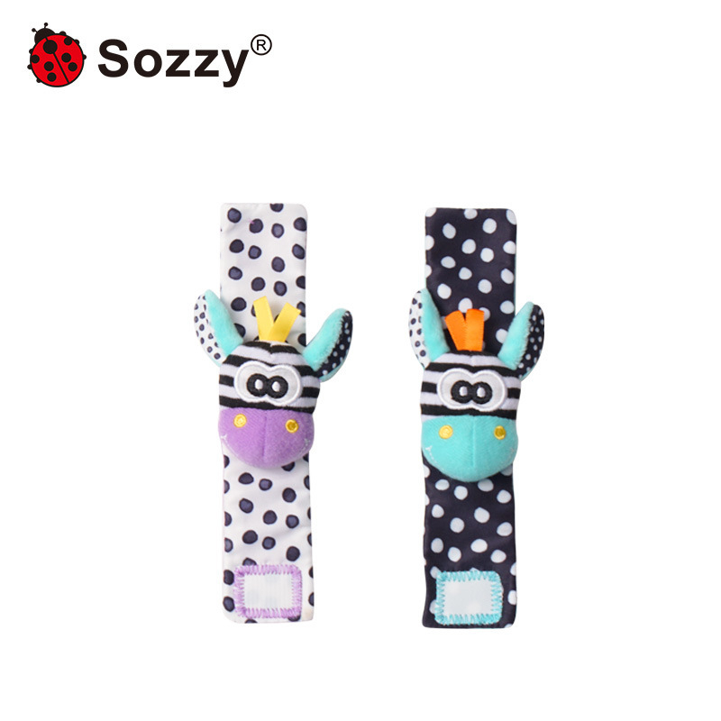 Plušinis kūdikio žaislas su riešo varpele, gyvūnų formos, ankstyvasis ugdymas (Tinkamas 0–3 metų amžiui; Medžiaga: pliušas; 3C kategorija: pliušiniai žaislai iki 14 metų)