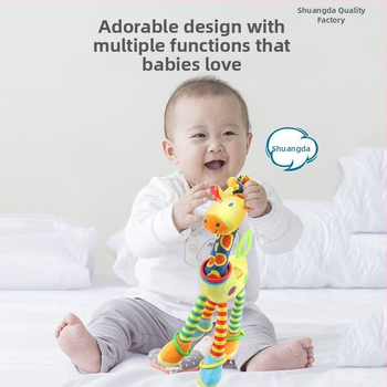 Kūdikių vežimėlio pakabukas žaislas su pūkuota lėlyte, zvoneliu — 1 vnt., be amžiaus apribojimų, kitų gebėjimų plėtra, anime paveikslėlis prieinamas, vaizdo įrašų vadovas prieinamas