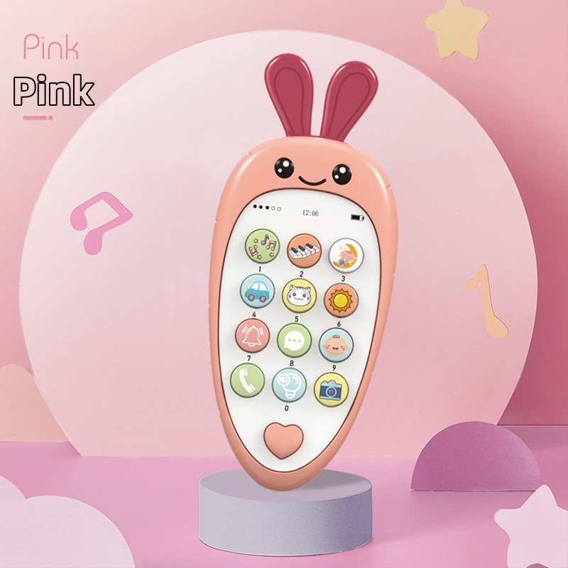 Švietimo pasakojimų mašina su simuliuotu mobiliuoju telefonu kūdikiams ir mažiems vaikams — Elektrinė, įkraunama, muzika ir balsinimas, emocinė sąveika, tėvų ir vaikų žaidimai