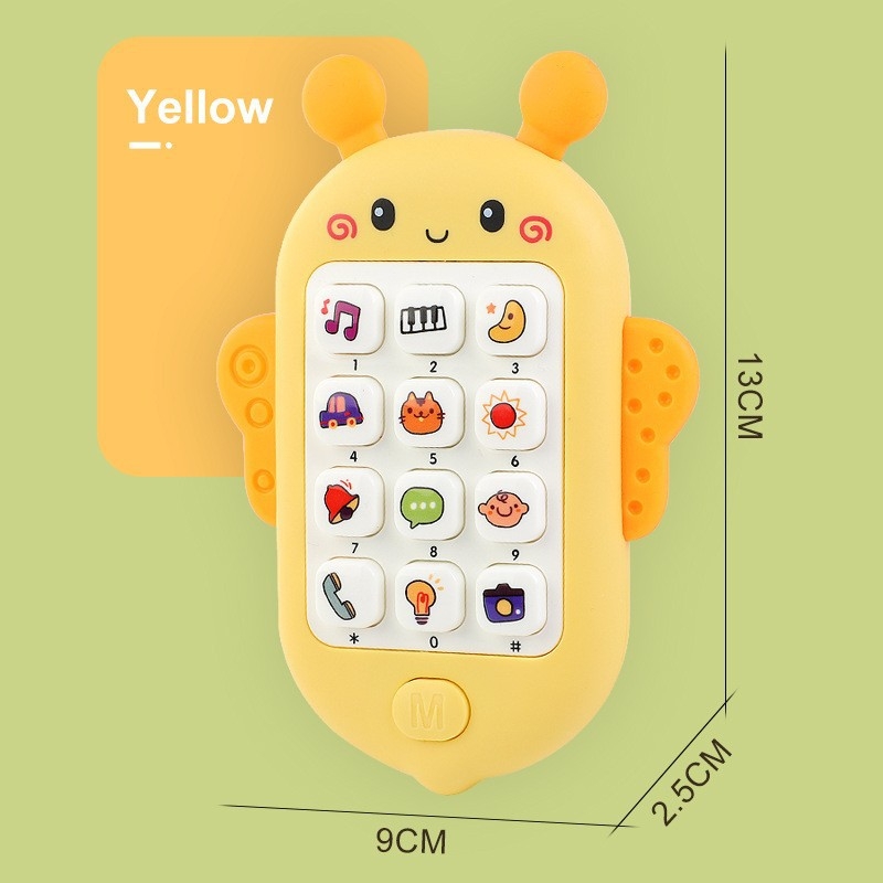 Švietimo pasakojimų mašina su simuliuotu mobiliuoju telefonu kūdikiams ir mažiems vaikams — Elektrinė, įkraunama, muzika ir balsinimas, emocinė sąveika, tėvų ir vaikų žaidimai