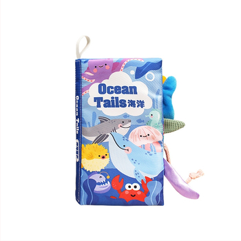 EHANBAOBI Платнена детска образователна книга за 0–3 години, издръжлива срещу разкъсване и безопасна за дъвчене, със 3D елементи