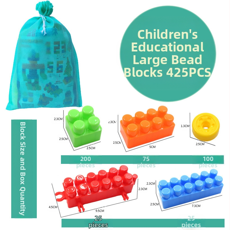 DIY veliki plastični građevinski blokovi za djecu – Edukativni blokovi za predškolsko doba, 100–200 komada, PP plastika, pakiranje u bačvi, 3C certifikat 2018012203132584