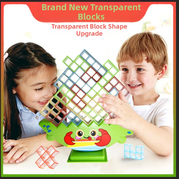 Επιτραπέζιο σετ εξισορρόπησης με μπλοκ σε στυλ Tetris για οικογενειακό παιχνίδι γονέα-παιδιού, από ABS πλαστικό, μη ηλεκτρικό, πολυλειτουργικό, κατάλληλο για ηλικίες 4–6 ετών