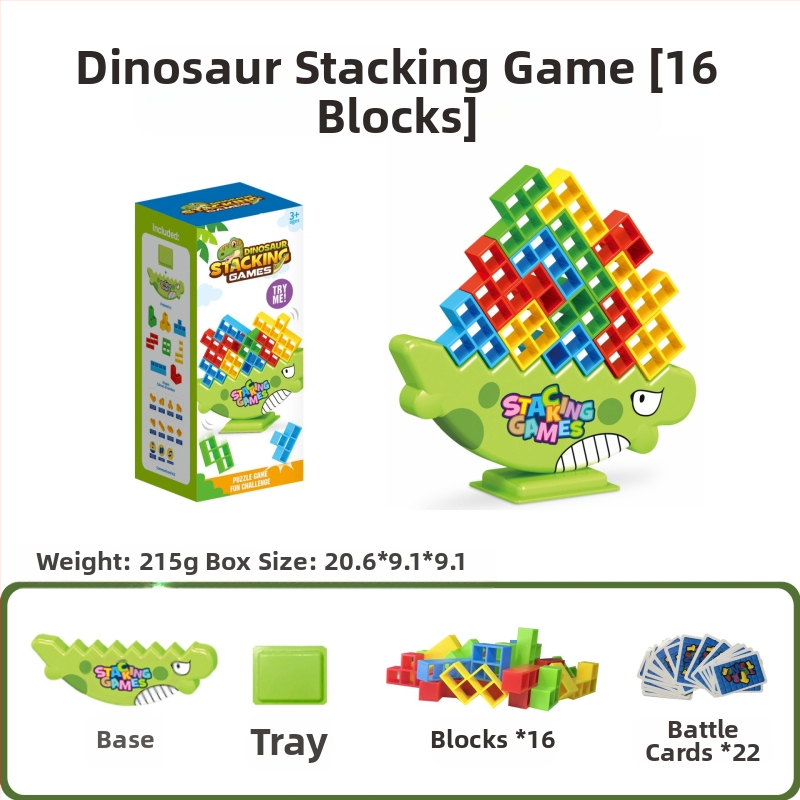 Dječja uravnotežena građevinska igra s blokovima u stilu Tetris za stolnu igru, roditelj-dijete interakcija, ABS plastika, bez električne energije, višenamjenska, za djecu 4–6 godina