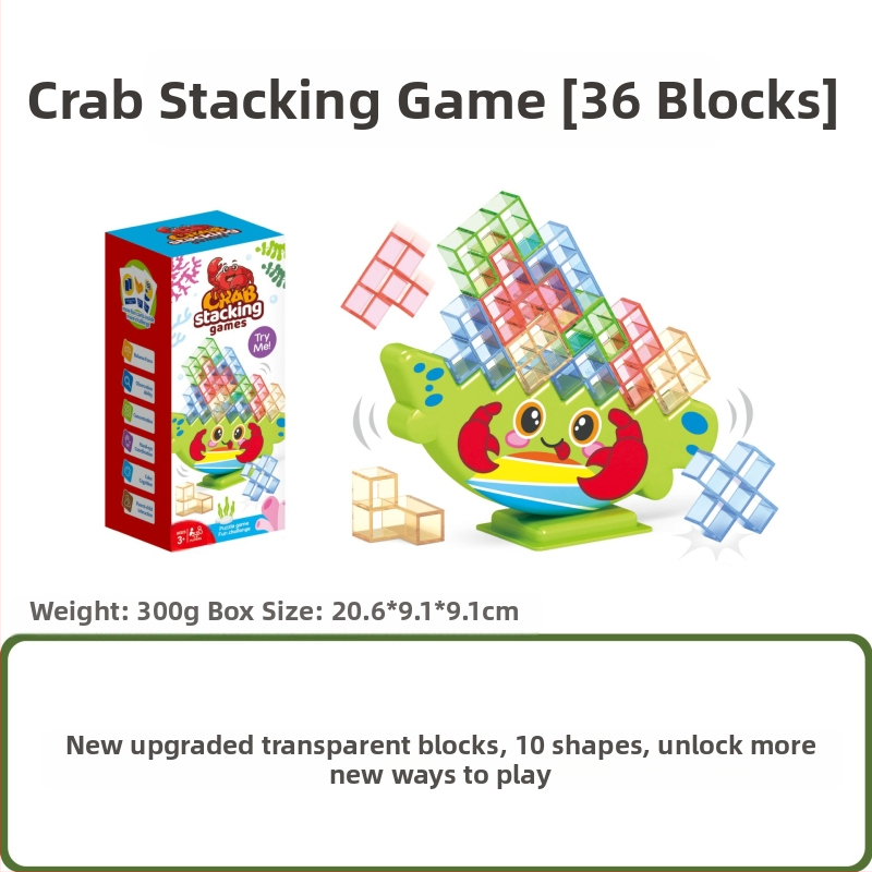 Dječja uravnotežena građevinska igra s blokovima u stilu Tetris za stolnu igru, roditelj-dijete interakcija, ABS plastika, bez električne energije, višenamjenska, za djecu 4–6 godina